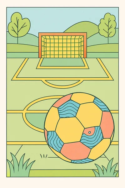 Ejemplo coloreado: Campo de fútbol