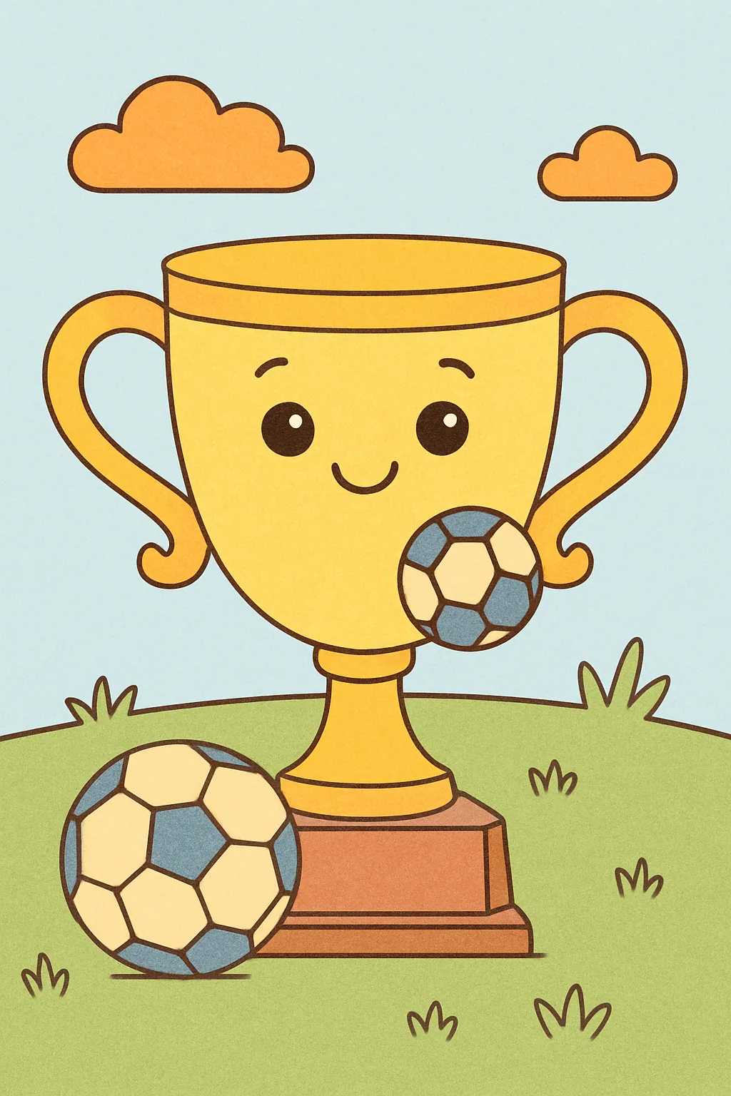 Ejemplo coloreado: Copa de fútbol